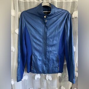 ST.JOHN lamb leather jacket